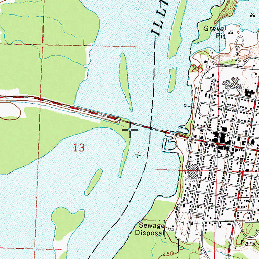 Topographic Map of Gimlet Creek, IL