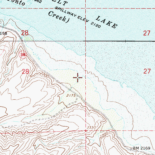 Topographic Map of Bermuda Flat Recreation Site, AZ