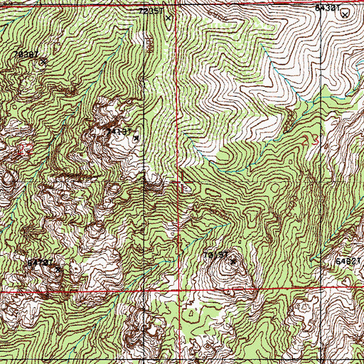 Topographic Map of Dragoon Mountains, AZ