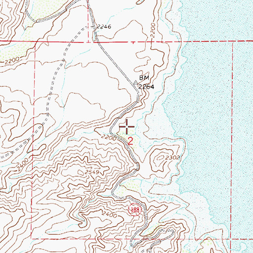 Topographic Map of Cholla Bay Recreation Site, AZ