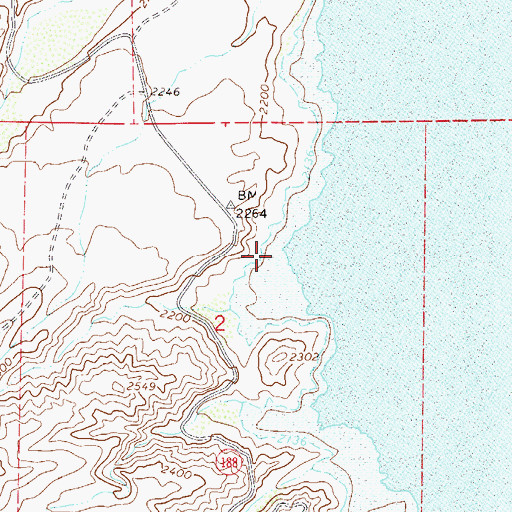 Topographic Map of Cholla Bay Boating Site, AZ