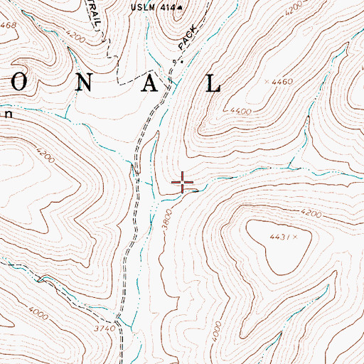Topographic Map of Upper Ranch, AZ