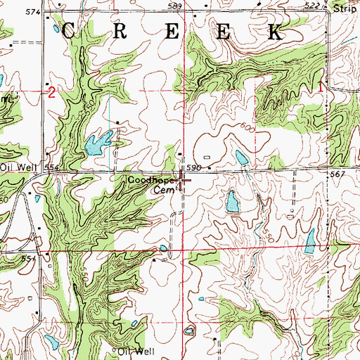 Topographic Map of Good Hope Cemetery, IL
