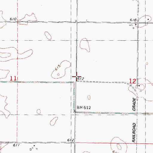 Topographic Map of Goodrich School (historical), IL
