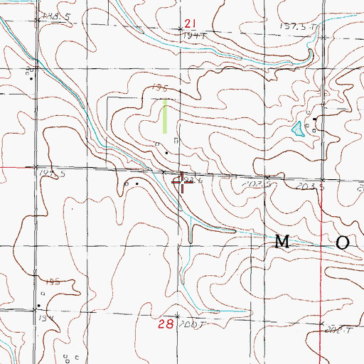 Topographic Map of Goodwill School (historical), IL