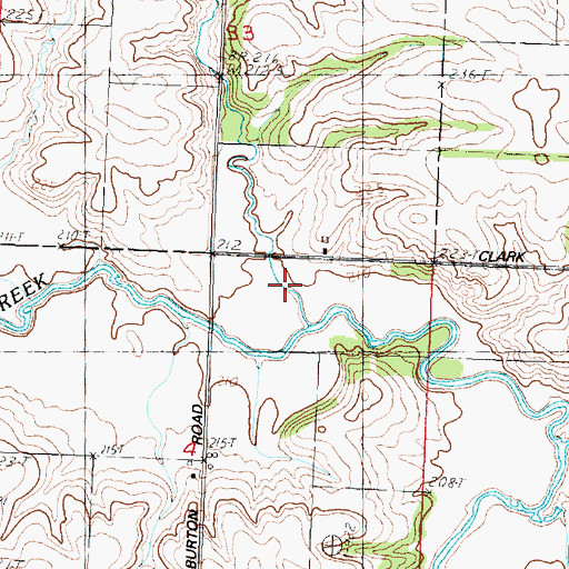 Topographic Map of Goose Creek, IL