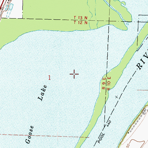 Topographic Map of Goose Lake, IL