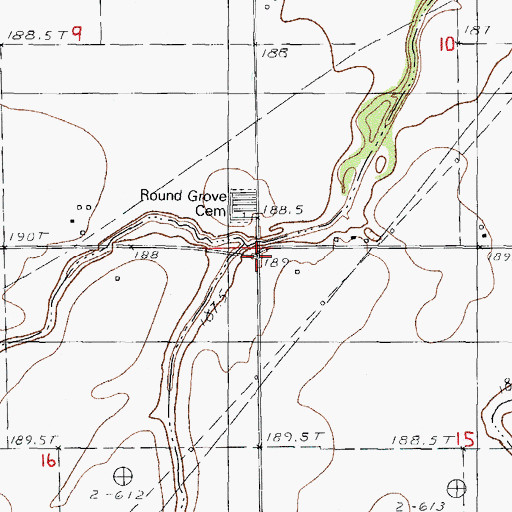 Topographic Map of Gooseberry Creek, IL