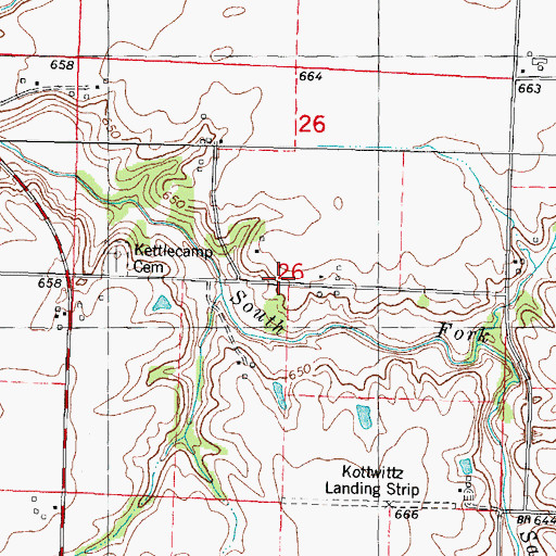 Topographic Map of Gopher Hills School (historical), IL