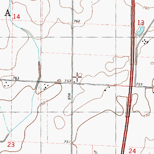 Topographic Map of Gorman School (historical), IL
