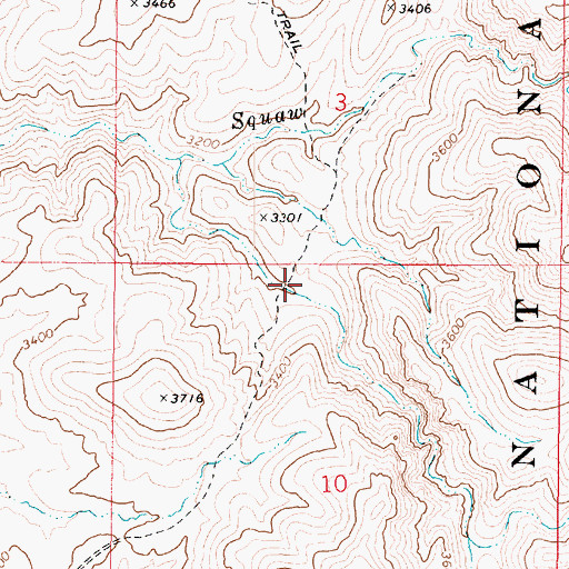 Topographic Map of New Cabin Corral, AZ
