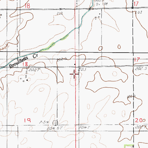 Topographic Map of Gossett School (historical), IL