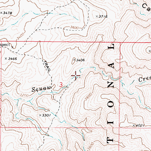 Topographic Map of Shortt Smith Spring, AZ