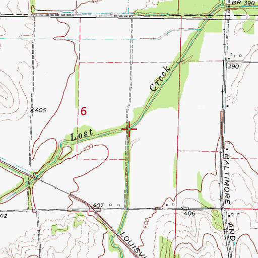 Topographic Map of Gowdy Creek, IL
