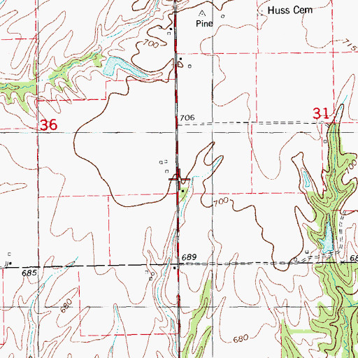 Topographic Map of Graham School (historical), IL