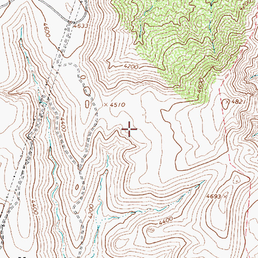 Topographic Map of High Mesa Tank, AZ