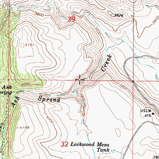 Topographic Map of Jack Brooks Spring, AZ