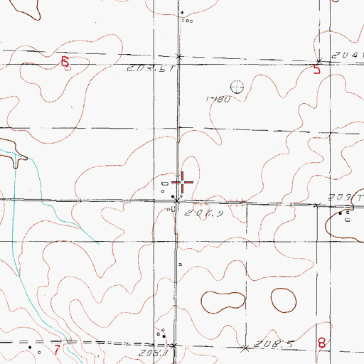 Topographic Map of Grant School (historical), IL