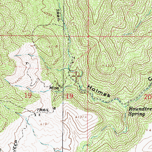 Topographic Map of Renner Spring, AZ