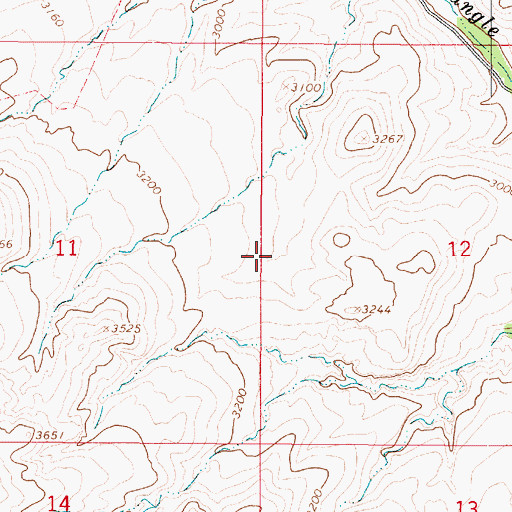 Topographic Map of Doe Tank, AZ