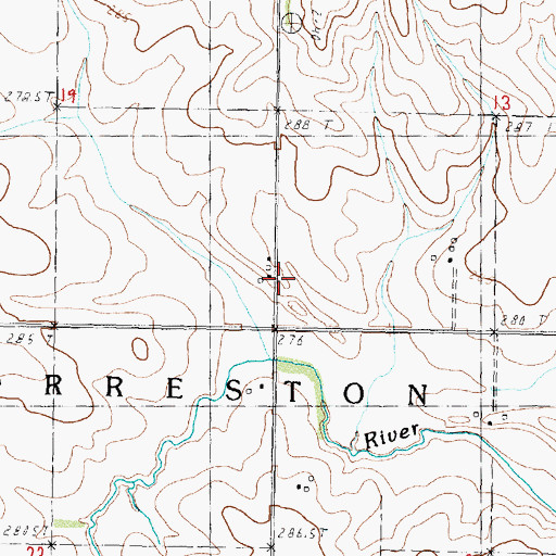 Topographic Map of Gravel Hill School (historical), IL