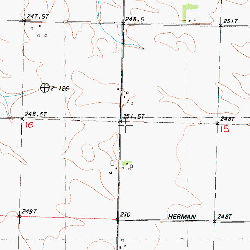 Topographic Map of Graves School (historical), IL