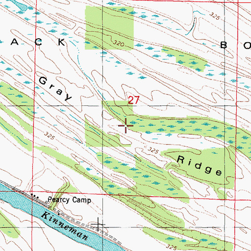 Topographic Map of Gray Ridge, IL