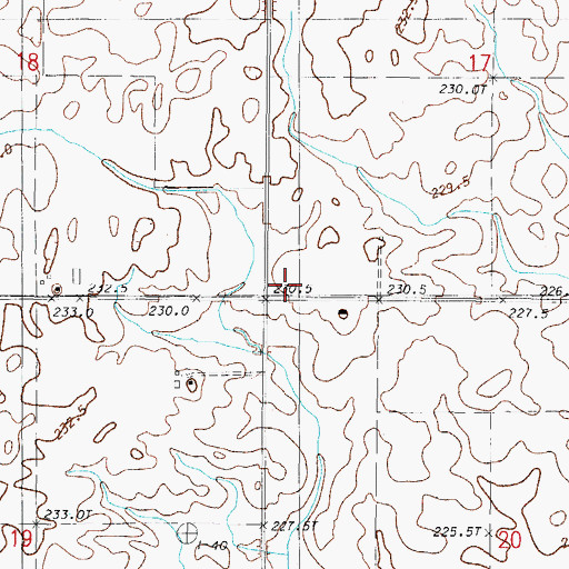 Topographic Map of Gray School (historical), IL