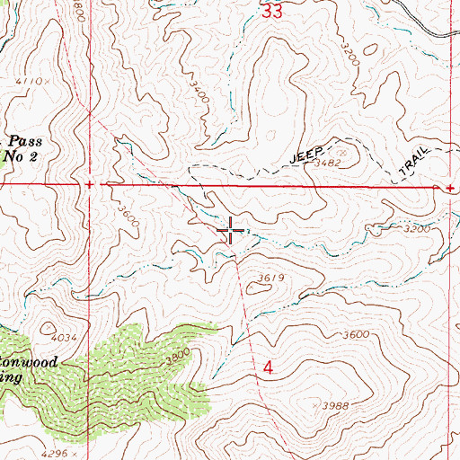 Topographic Map of Hidden Tank, AZ