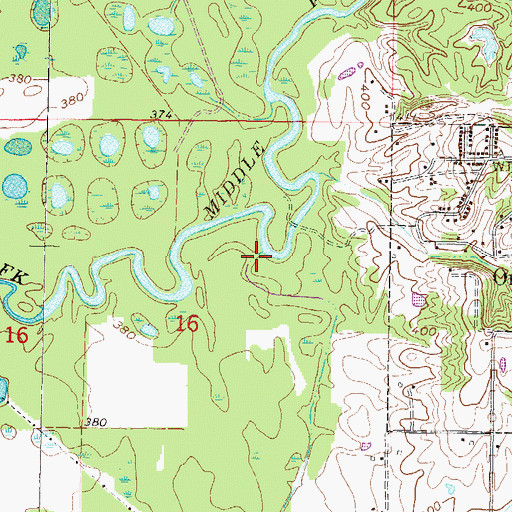 Topographic Map of Green River, IL