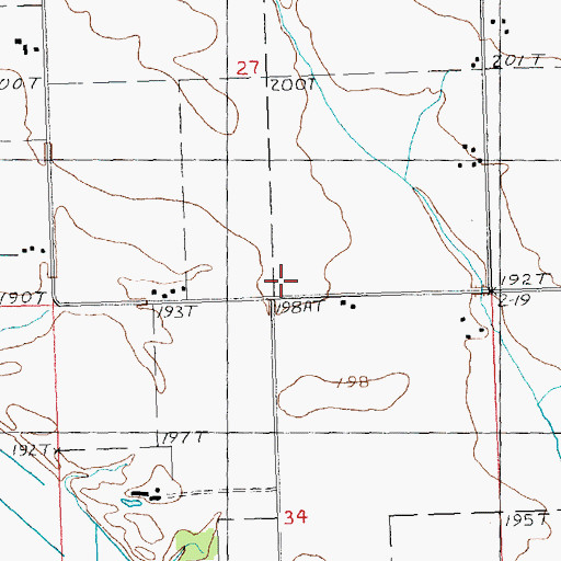 Topographic Map of Green Valley School (historical), IL