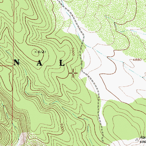 Topographic Map of Trick Tank, AZ