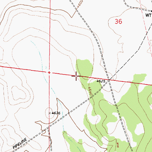 Topographic Map of Yarbo Tank, AZ