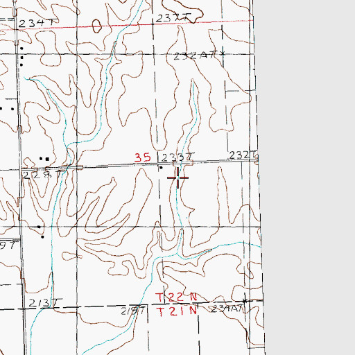 Topographic Map of Gridley School (historical), IL