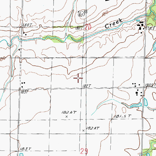 Topographic Map of Grieder School (historical), IL