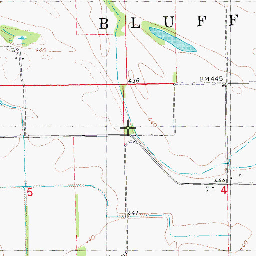 Topographic Map of Griggs Chapel (historical), IL