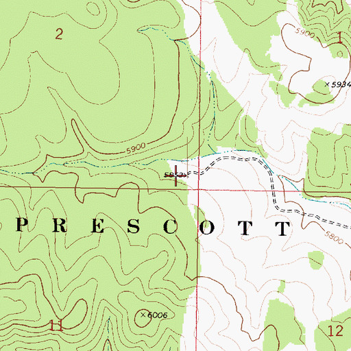 Topographic Map of AGF Trick Tank, AZ