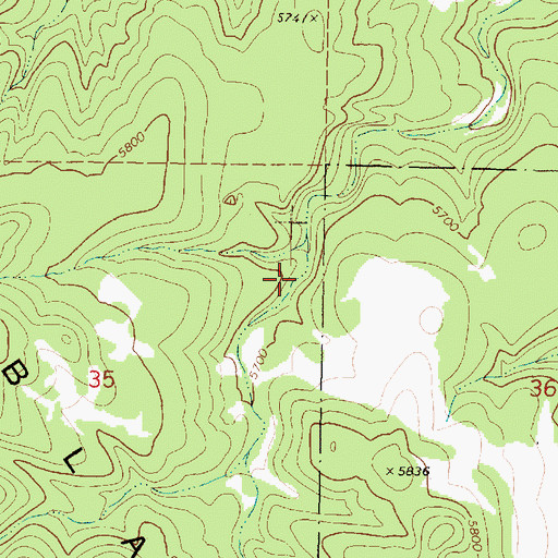 Topographic Map of AGF Trick Tank, AZ