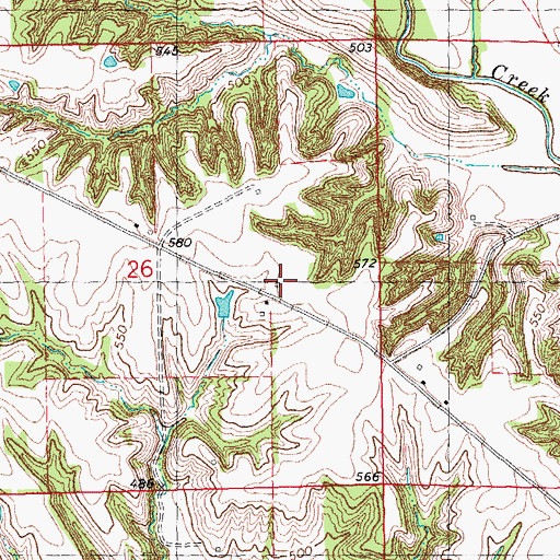 Topographic Map of Grout School (historical), IL