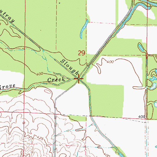 Topographic Map of Grove Creek, IL