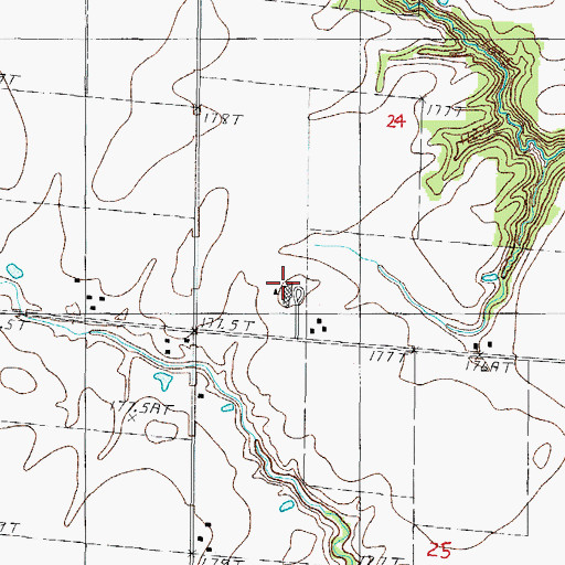 Topographic Map of Grove Elementary School, IL