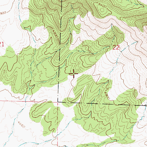 Topographic Map of Eddy Tank, AZ