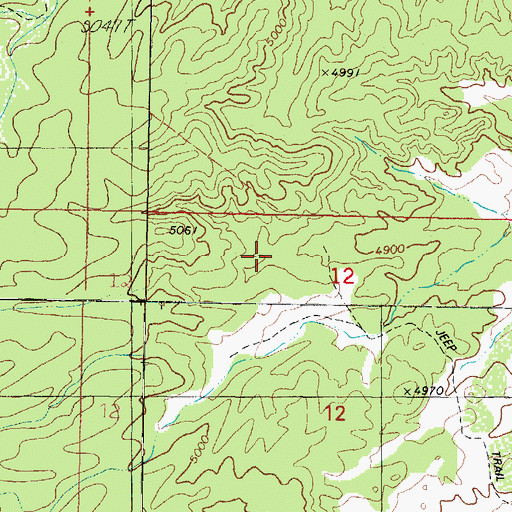 Topographic Map of Sampson Tank, AZ