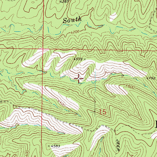 Topographic Map of LF Ridge, AZ