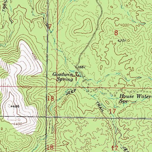 Topographic Map of Shelley-Pearce Ranch, AZ