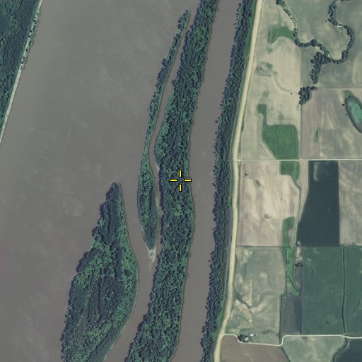 Aerial/Satellite Image of Hackley Island, IL
