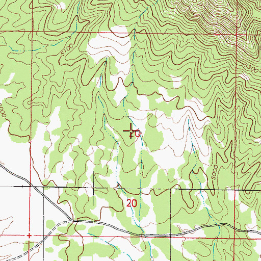 Topographic Map of Josh Tank, AZ