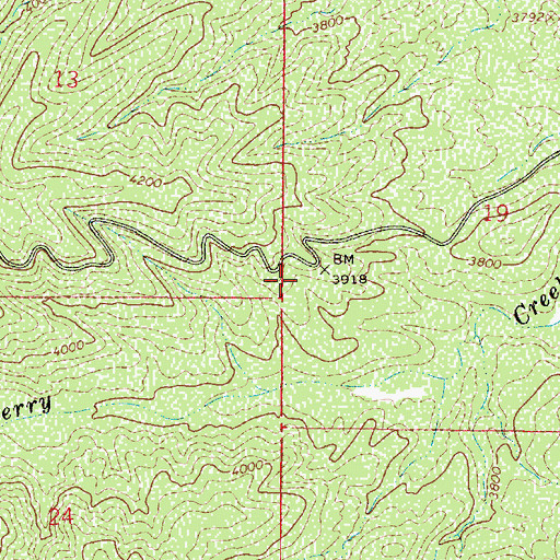 Topographic Map of Hull Water, AZ