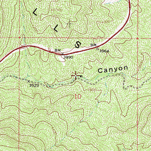 Topographic Map of Copper Corral, AZ