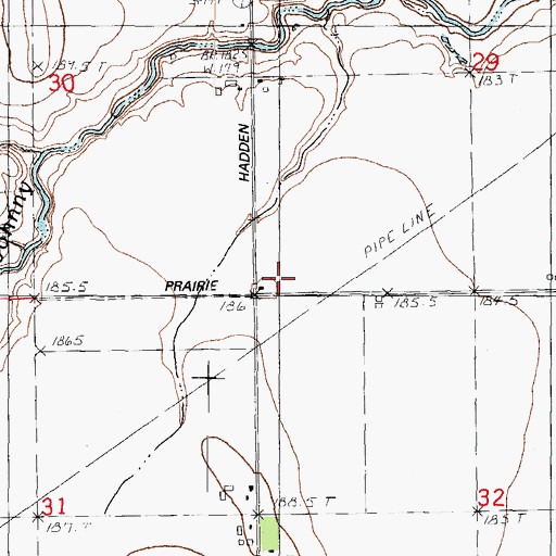 Topographic Map of Hamilton School, IL